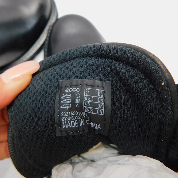 Ecco Women's Shoe Elania Street Ankle Black Noir Boots Size 6-6.5 New - Picture 9 of 12